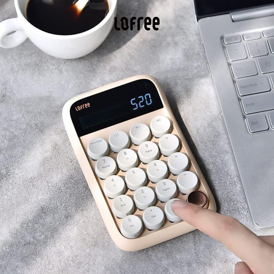 Bluetooth テンキー 電卓 ワイヤレス テンキーボード 青軸 計算機 テンキーパッド 数字キー 有線/無線対応 おしゃれ IOS/Android/Windows YFN-EH113 