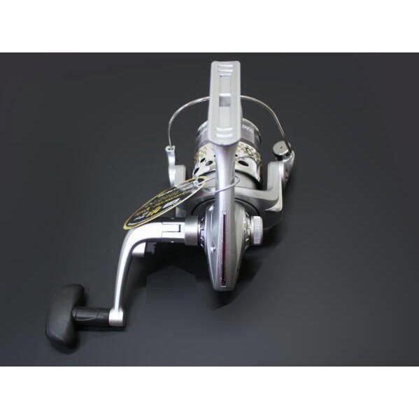 スピニングリール シルバー/イエロー ライン付き スピニングリール シルバー/イエロー JITS ZX スピニングリール
