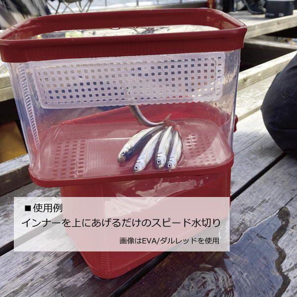 活かし用 EVA ブラック 攻棚ワカサギ水切り水槽 PROX プロックス