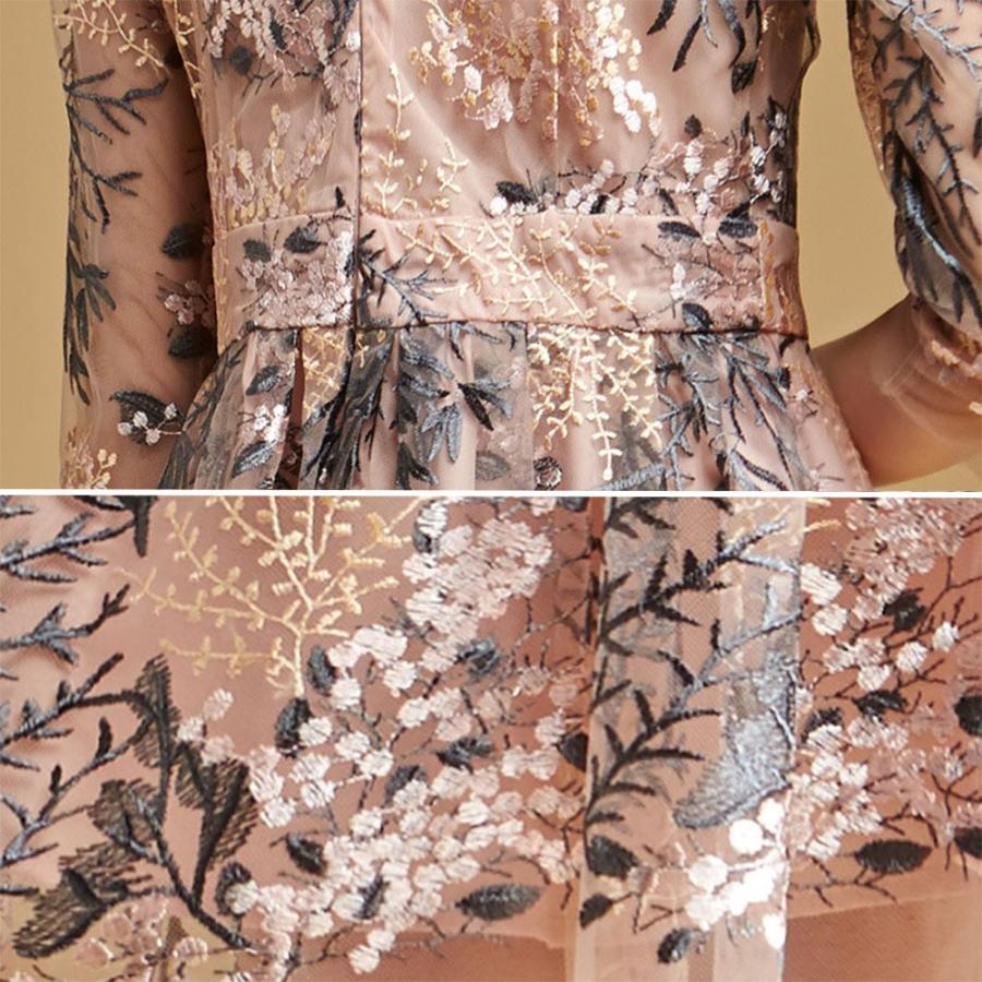 ワンピース パーティードレス レディース 安い 可愛い 結婚式 ワンピースドレス 花柄 Aライン 上品 ミディアム丈 ピンク Bn Millennial Generation 通販 Yahoo ショッピング