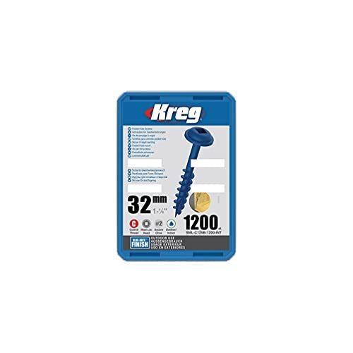 Kreg ポケットホールスクリュー 32mm Blue-Kote仕様 屋外用 粗目 (1200本入)