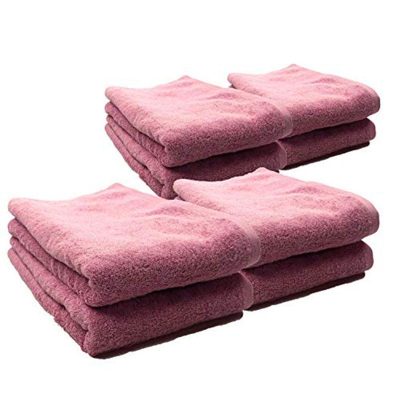 おしゃれ ワールドジャパン 8枚入 スーピマコットンホテルタイプ 70x140cm ストロベリーピンク 大判バスタオル