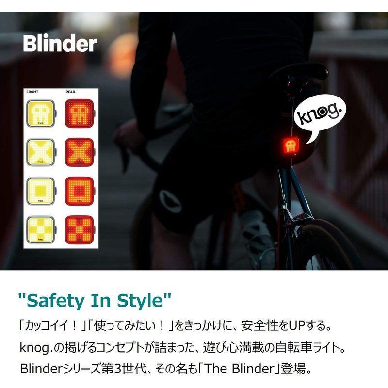 日本正規品 KNOG (ノグ) 自転車 ライト ブラインダー エックス BLINDER X 100ルーメン 防水 USB充電式 軽量｜jp-stores｜02