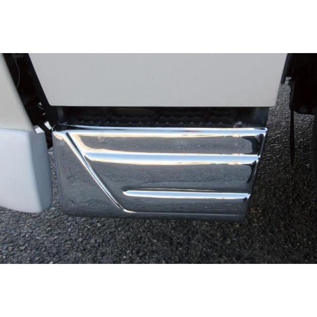 日野 デュトロ/ダイナ/トヨエース 標準車 ステップメッキカバー(R＆L） 2ｔ トラック　メッキ パーツ