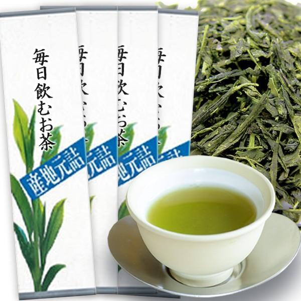 お茶旅 茶葉 緑茶 日本茶 深蒸し茶 煎茶 掛川茶 徳用 業務用 お得 茶和家 毎日飲むお茶 500g x 4個 送料無料（関東⇔関西)