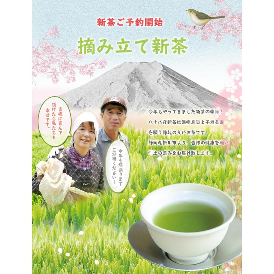 お茶 緑茶 静岡茶 掛川茶  茶葉 深蒸し茶 日本茶 高級 縁起 茶和家 特上八十八夜茶 300g 送料無料 掛川茶【2024年産】｜jpanese-tea｜02