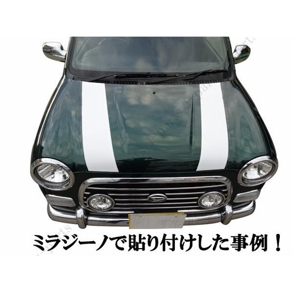 汎用 ボンネット ルーフ リアゲートデカール ステッカー シール 白 