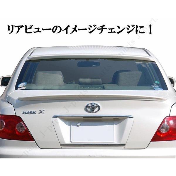 マークX　GRX130 133 135系　リアルーフスポイラー＆トランクスポイラー 上下 2点セット パール ホワイト カラー　塗装済み　貼付タイプ｜jparts｜05