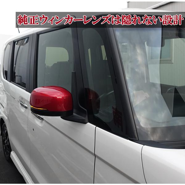 ホンダ NBOX カスタム エヌボックス JF3 JF4 ドアミラーカバー レッド
