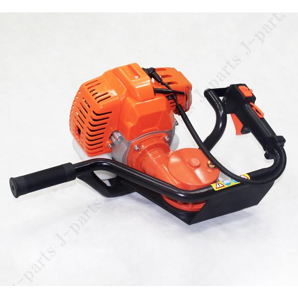 エンジンオーガーアースオーガー 52cc 2サイクル80ドリルと延長棒付 Φ80mm ドリル付属穴掘り機 52cc エンジン 2サイクル 1.7kw アース