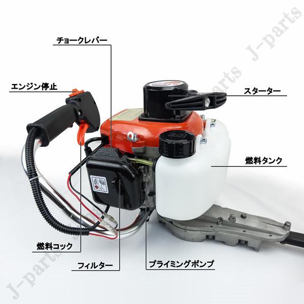 商品紹介動画付き エンジン式 ヘッジトリマーと 替え刃 カッター付き 
