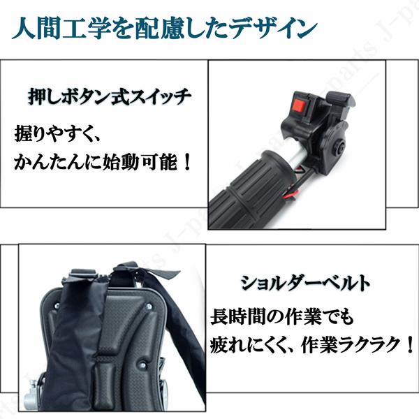 マルチエンジン耕運機　背負い式　チェーンソー 商品紹介動画付 エンジン式 耕うん機 溝切り 草削り 刈払い機