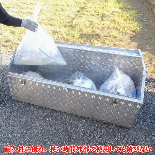 汎用 大容量330リットル 大型ゴミボックス ステンレス製 シマ 縞 汎用 大容量330リットル 大型ゴミボックス ステンレス製 シマ 縞