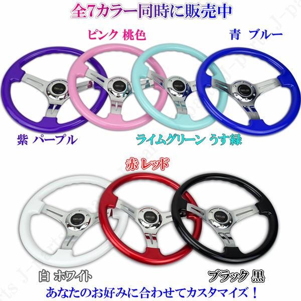35パイ 35cm ステアリング USDM 青 ブルー ミラココア アルトラパン