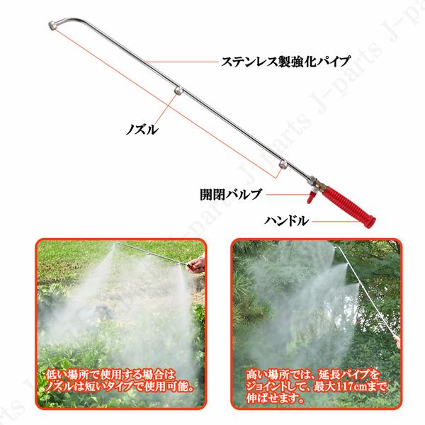 エンジン式 噴霧器 42.7cc 動力噴霧機 動噴 2サイクル 消毒 病害虫防除 除草 農薬 肥料 背面クッション｜jparts｜04