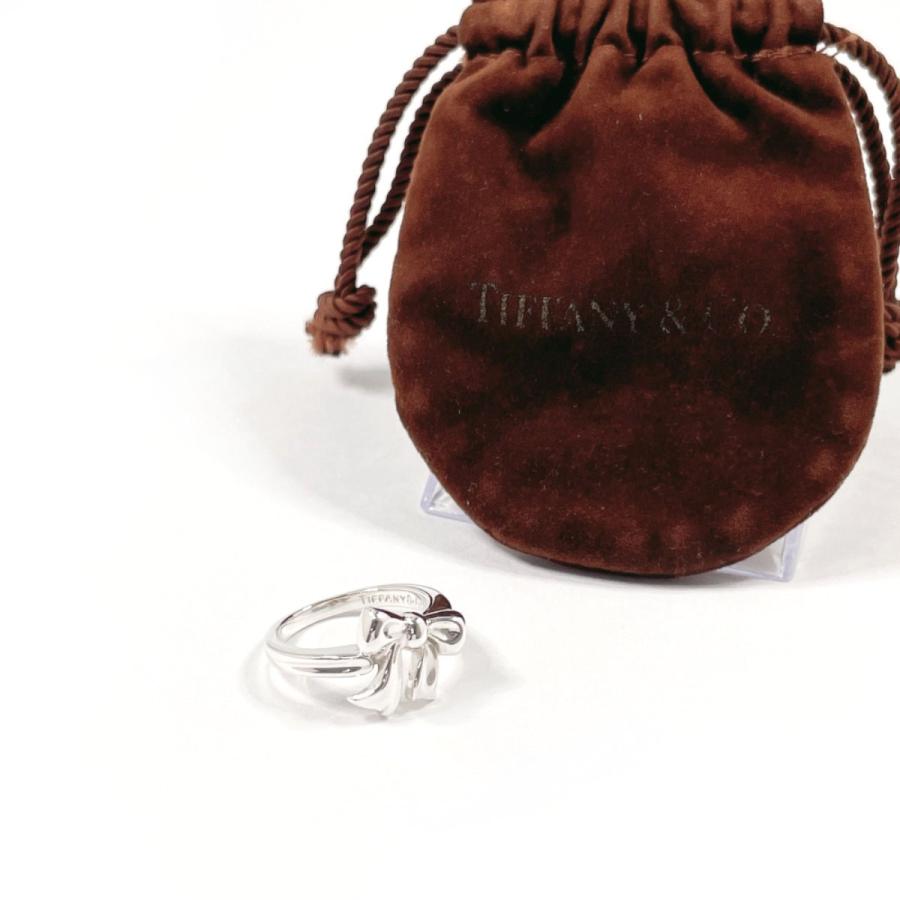 TIFFANY&Co.（ティファニー） 8号 リング・指輪 リボン シルバー925