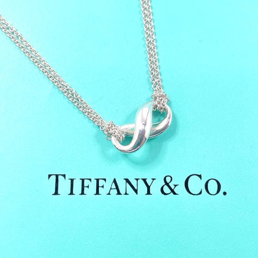 【美品・鏡面仕上げ】 ティファニー インフィニティ ネックレス SV925 TIFFANY&Co.（ティファニー） ネックレス インフィニティ シルバー925