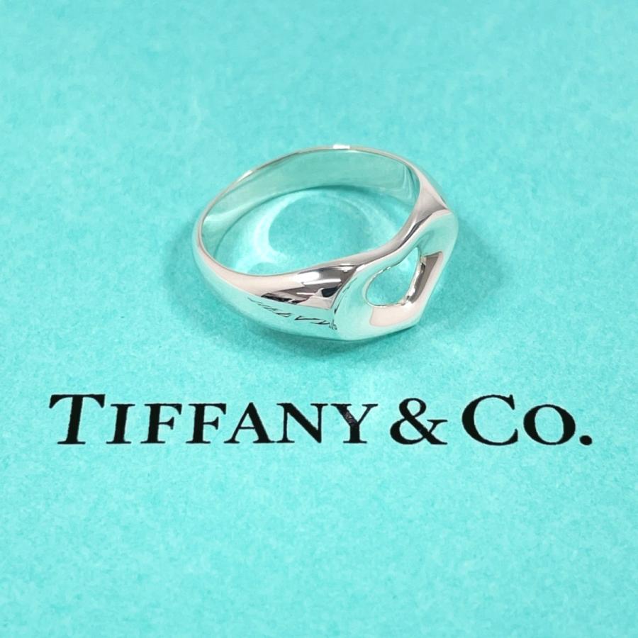 美品 ティファニー オープンハート リング 11.5号 シルバー925 TIFFANY&Co.（ティファニー） 11.5号 リング・指輪 オープンハート
