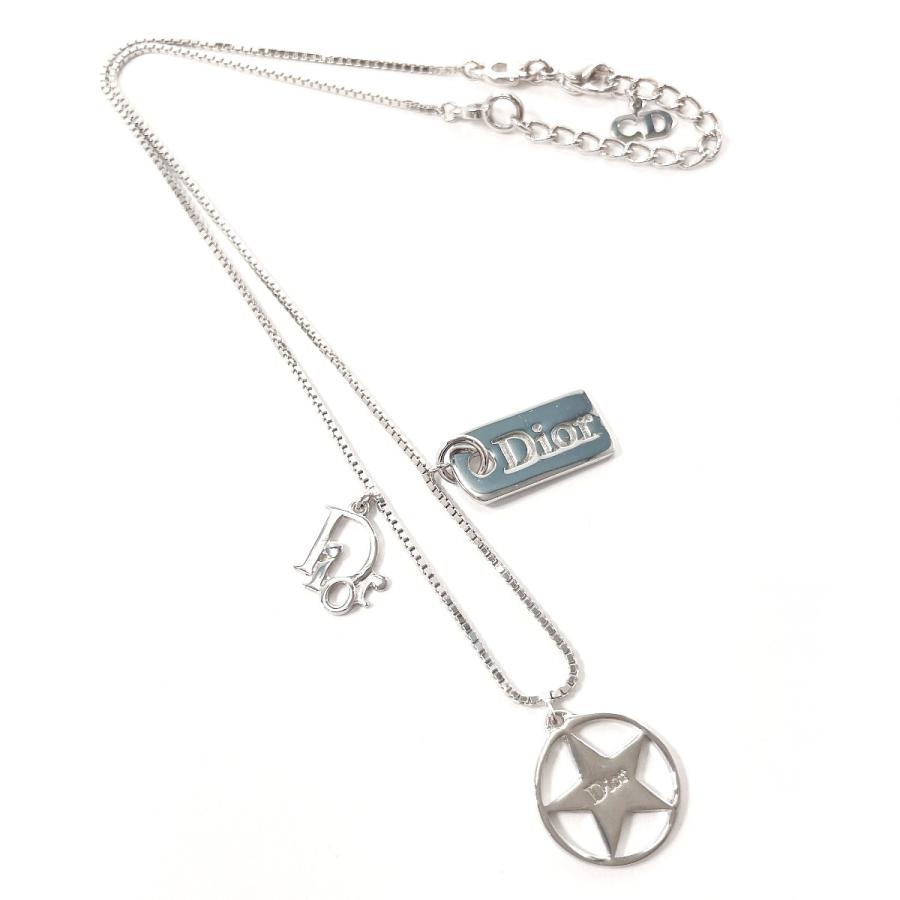 クリスチャンディオール Christian Dior ネックレス CDロゴ スター