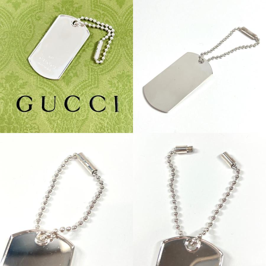 ☆開店セール☆ 新品未使用 美品 グッチ レザー ロゴエンボス キーホルダー① GUCCI（グッチ） チャーム キーホルダー 1561 F1 ドッグタグ ボール