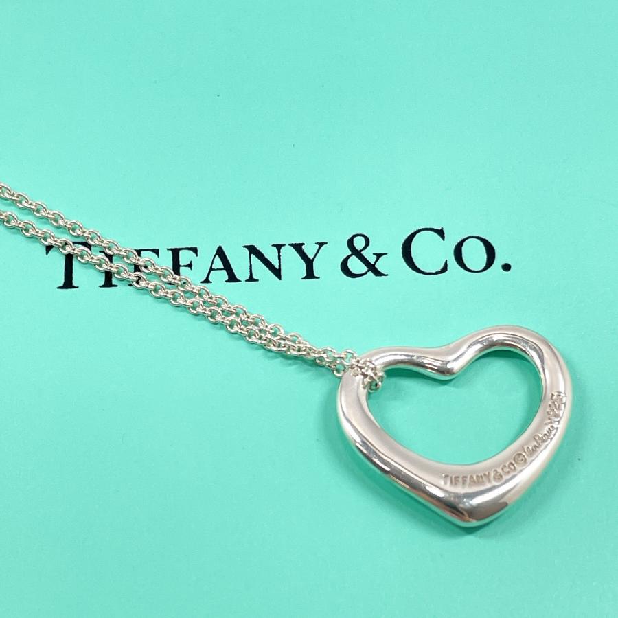 TIFFANY&Co. ティファニー ネックレス オープンハート エルサ ペレッティ シルバー925 シルバー レディース 中古