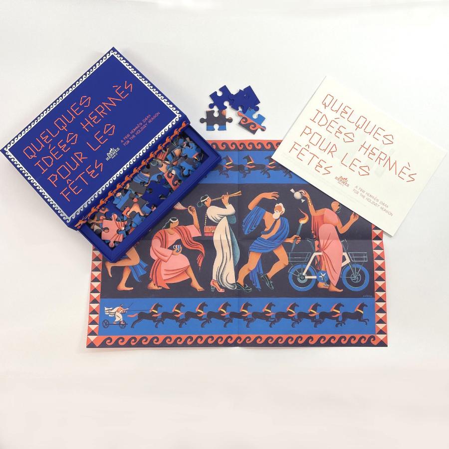 エルメス Hermes 140ピースジグソーパズル HERMES（エルメス） ジグソーパズル 140ピース ブルー : JP-Brands.com