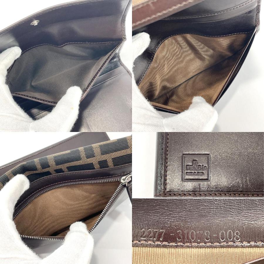 FENDI フェンディ 長財布 ウォレット ズッカ キャンバス/レザー