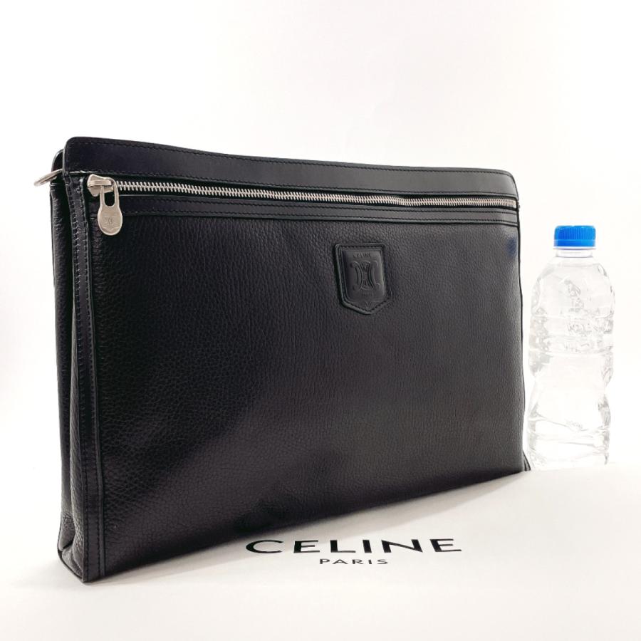 CELINE（セリーヌ） クラッチバッグ レザー ブラック セカンドバッグ