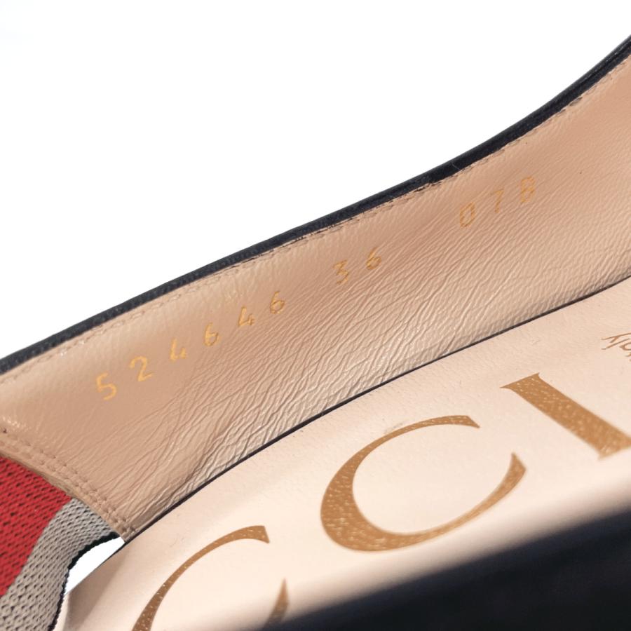 GUCCI（グッチ） パンプス 524646 スリングバック ウェブライン