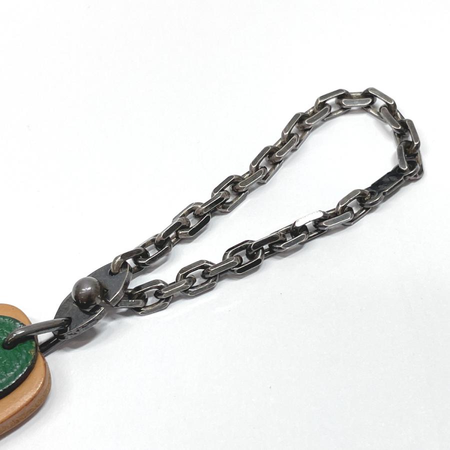 【エルメス】HERMES キーホルダー チャーム フルーツモチーフ ラフランス ブラウン系xシルバー レザー 品番h21-269 中古・古着通販】HERMES (エルメス) フルーツチャーム／キーホルダー