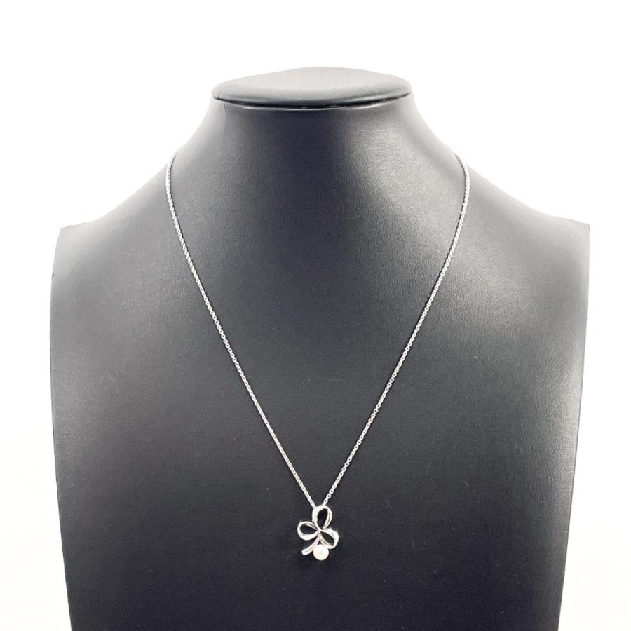 タサキ TASAKI ネックレス ペンダント PC52190 クローバー シルバー