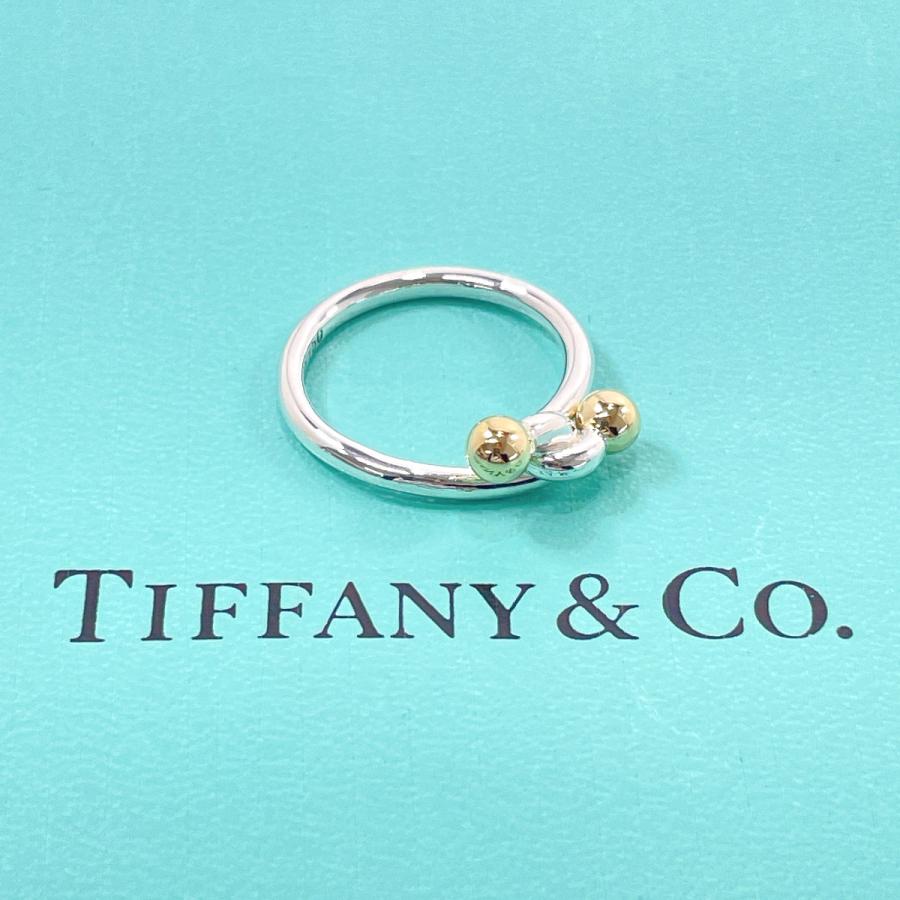 10号 ティファニー TIFFANY&Co. リング・指輪 ラブノット アクセサリー シルバー925/K18ゴールド 新品磨き上げ済み｜jpbrands｜02