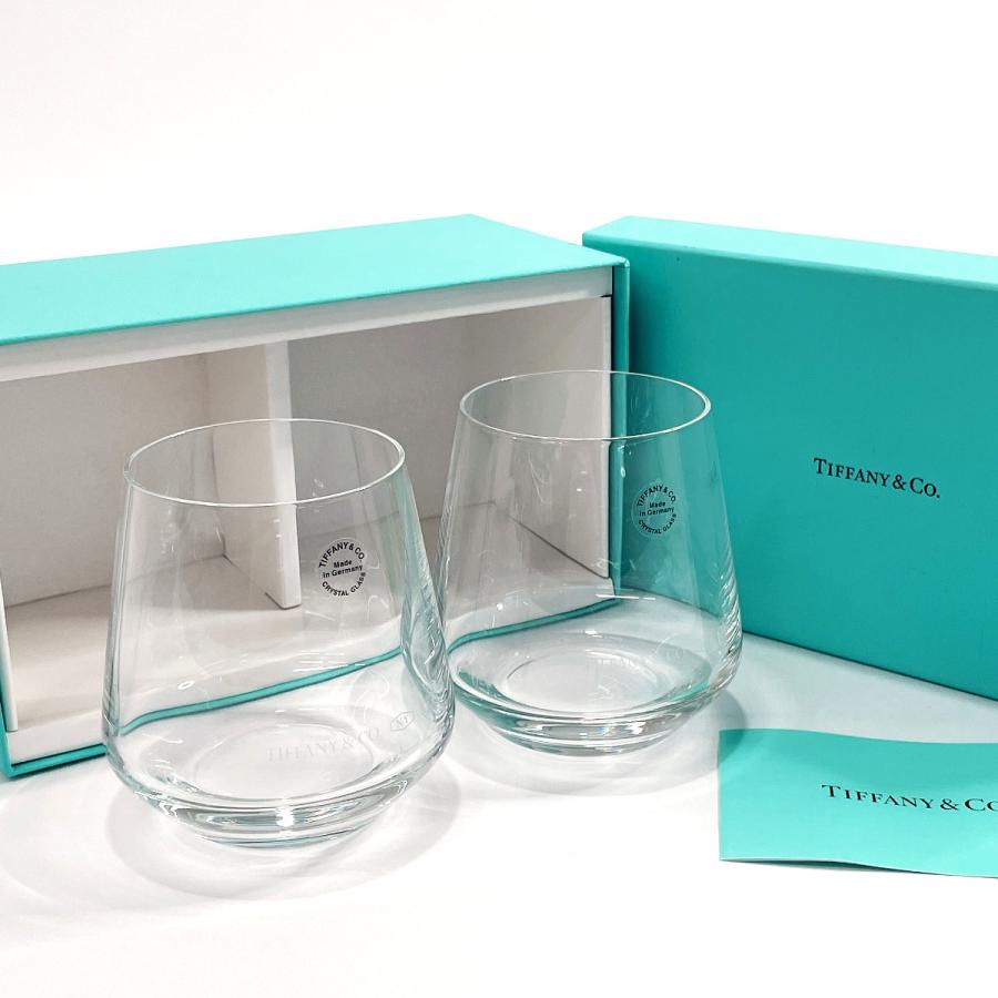 ティファニー TIFFANY&Co. グラス タンブラーセット ペアグラス コップ 6696 2709 1837 ガラス クリア 保存箱付き