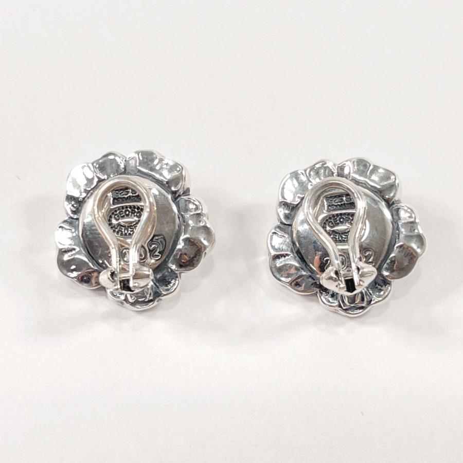 ジョージジェンセン Georg Jensen イヤリング フラワーモチーフ  