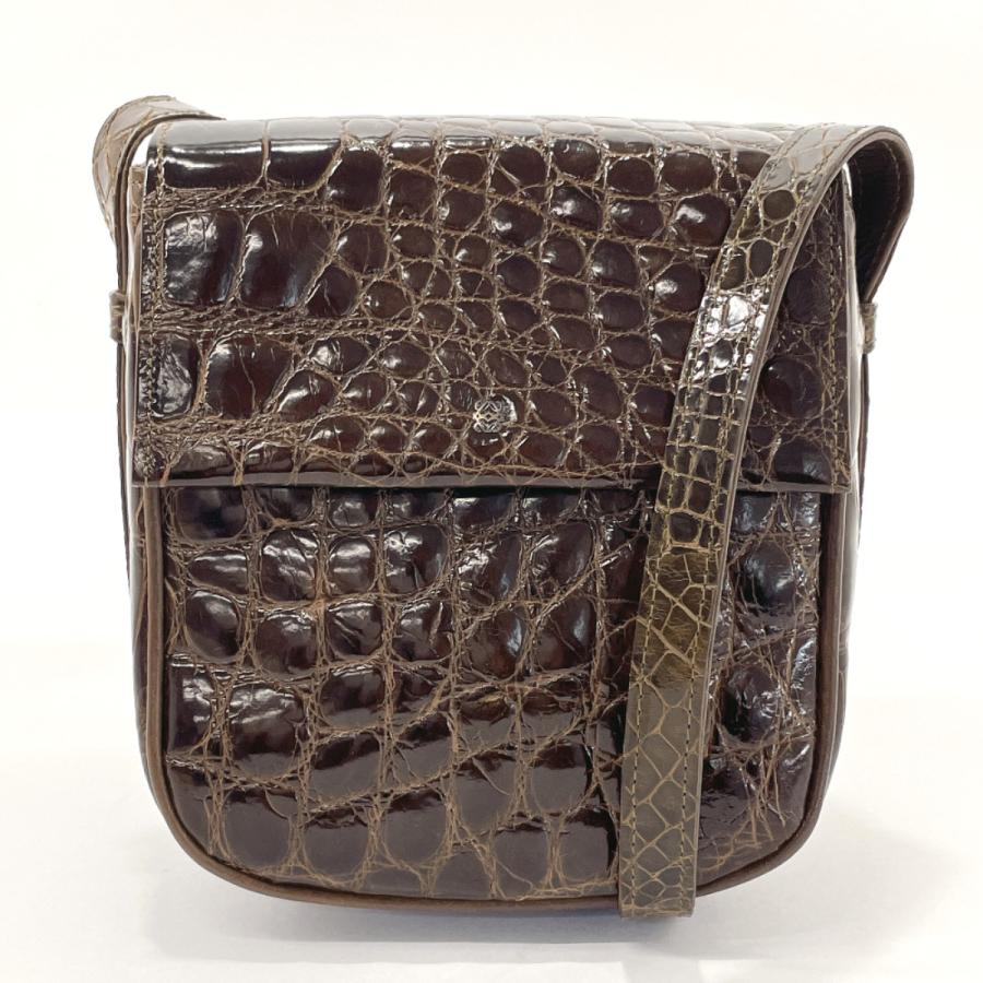 LOEWE（ロエベ） ショルダーバッグ クロコダイル ブラウン : JP-Brands