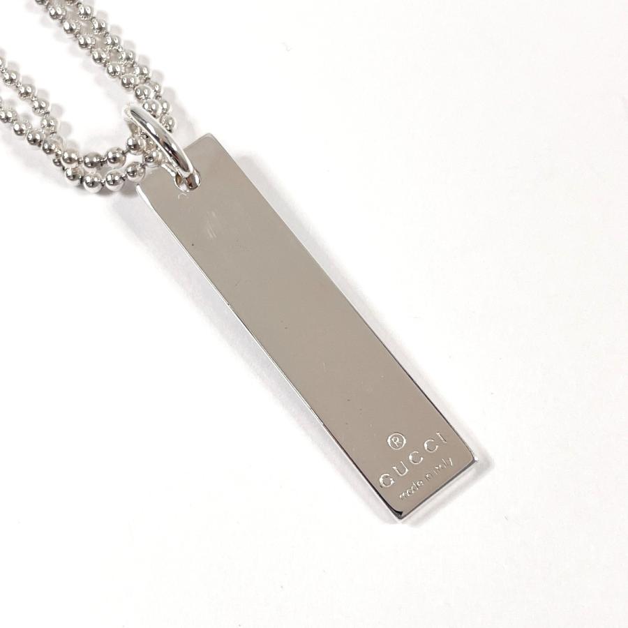 GUCCI グッチ ネックレス プレート ダブルボールチェーン GUCCI グッチ ネックレス プレート ダブルボールチェーン