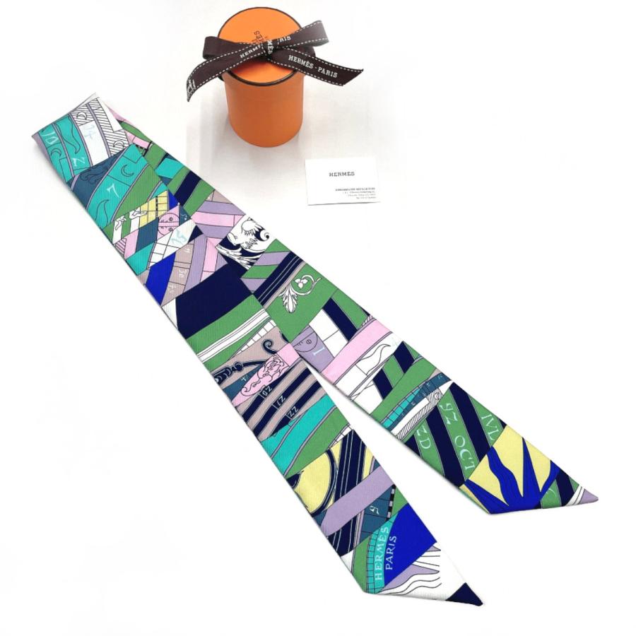 エルメス HERMES ツイリー 新たなる占星術 スカーフ タグあり HERMES（エルメス） ツイリー スカーフ 新たなる占星術 シルク100