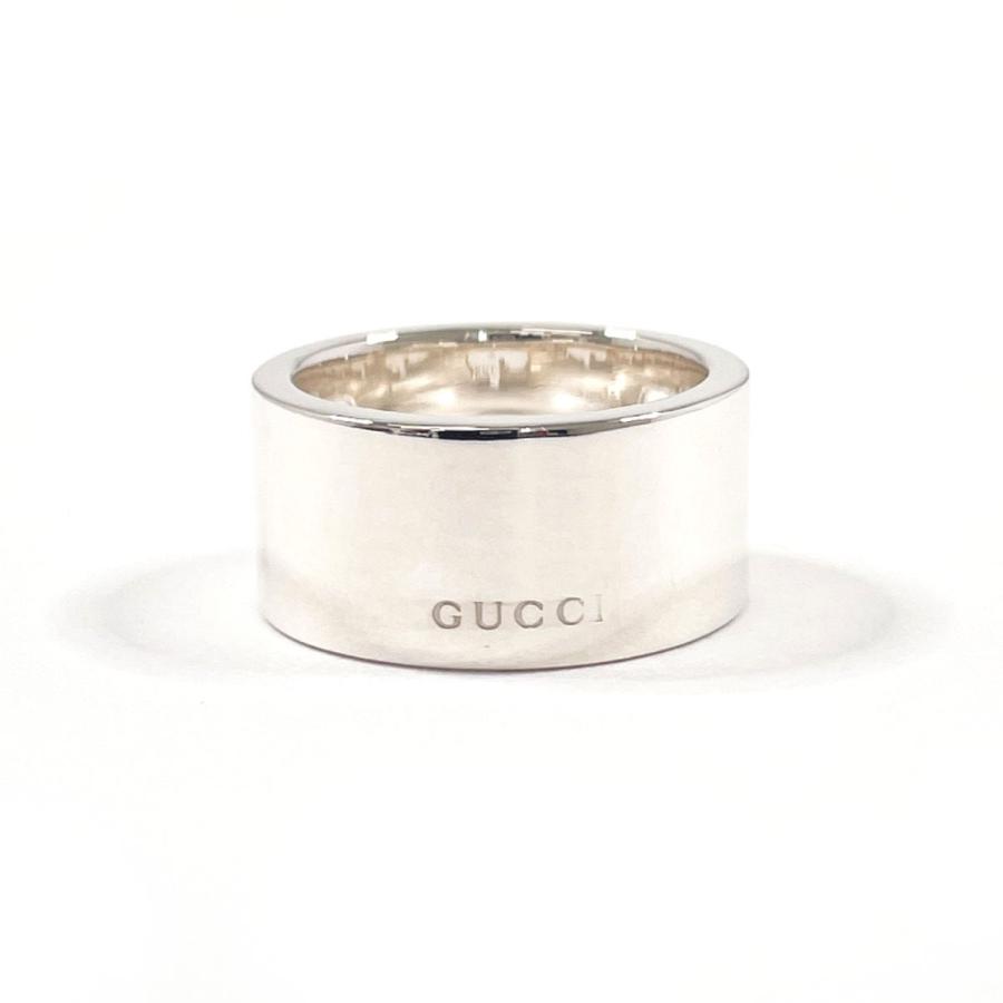 GUCCIリング 12号 カットリング カットアウト シグネットリング　925 GUCCI（グッチ） 12号 リング・指輪 カットアウト G Gロゴ ワイド