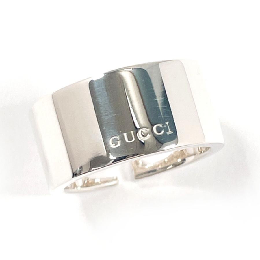 GUCCI（グッチ） 12号 リング・指輪 カットアウト G Gロゴ ワイド