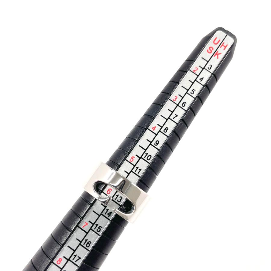 GUCCI（グッチ） 12号 リング・指輪 カットアウト G Gロゴ ワイド