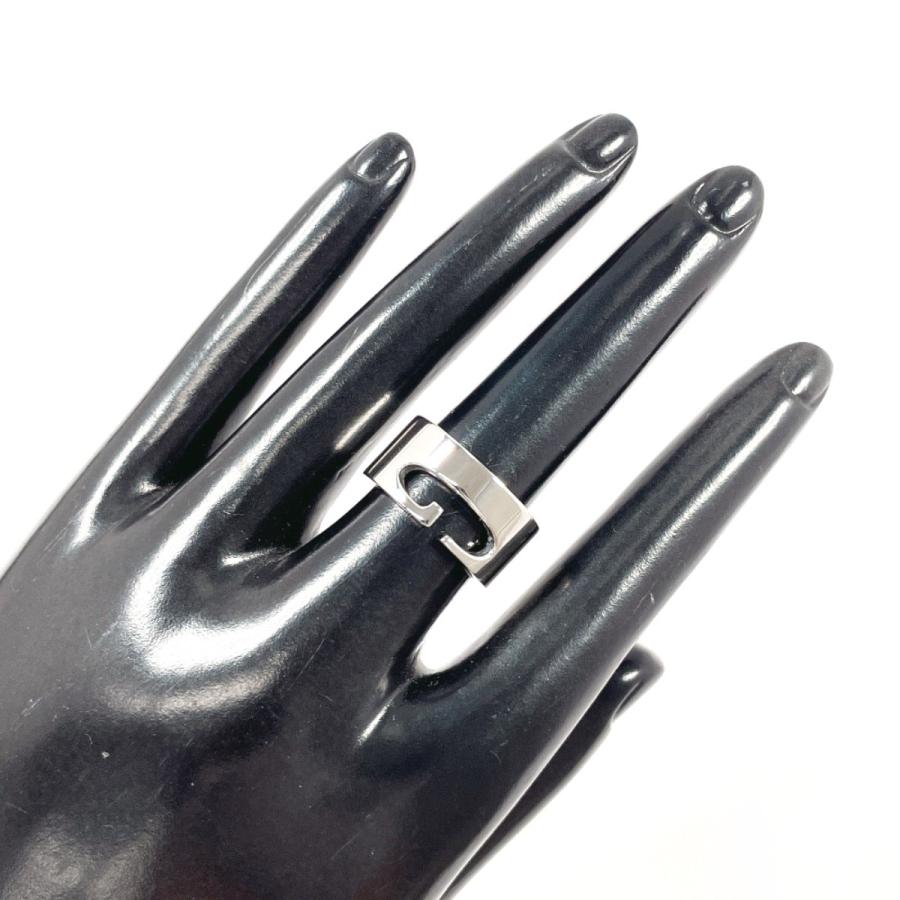 GUCCI（グッチ） 12号 リング・指輪 カットアウト G Gロゴ ワイド
