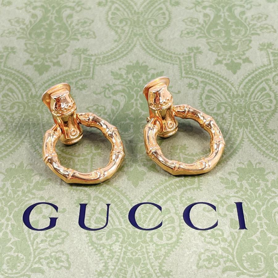 GUCCI（グッチ） イヤリング バンブーモチーフ サークル スイング GP