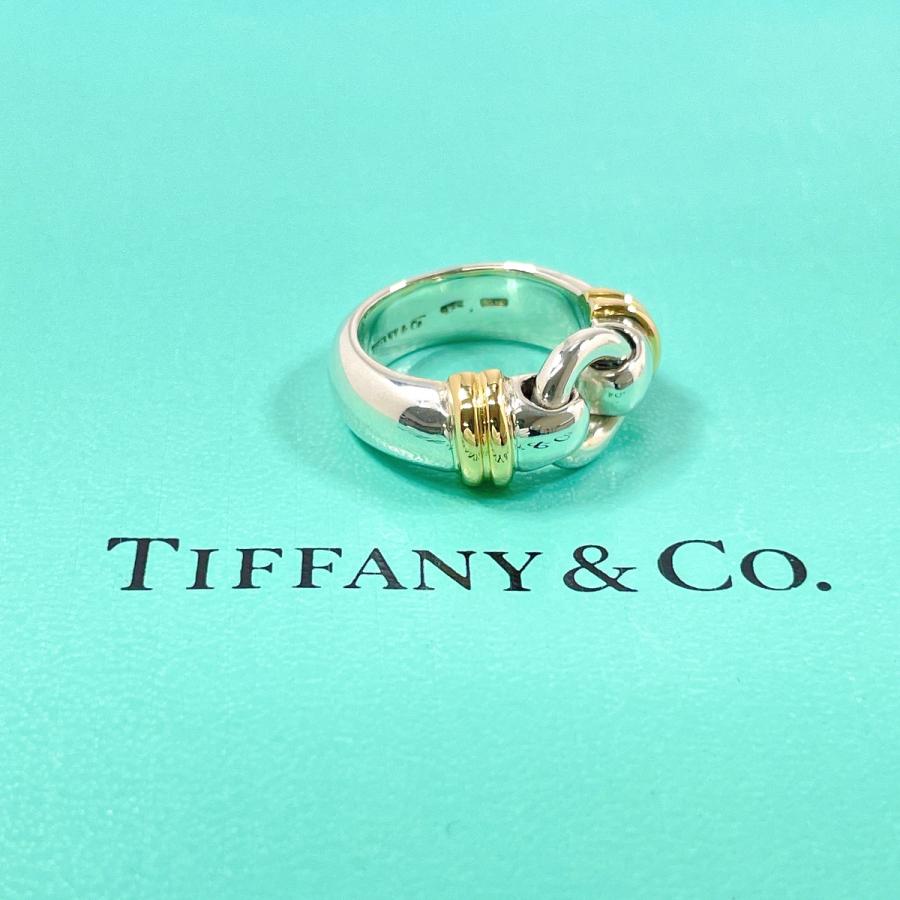 10号 ティファニー TIFFANY&Co. リング・指輪 サークルコンビ ヴィンテージ シルバー925/K18イエローゴールド 新品仕上げ済み｜jpbrands｜02