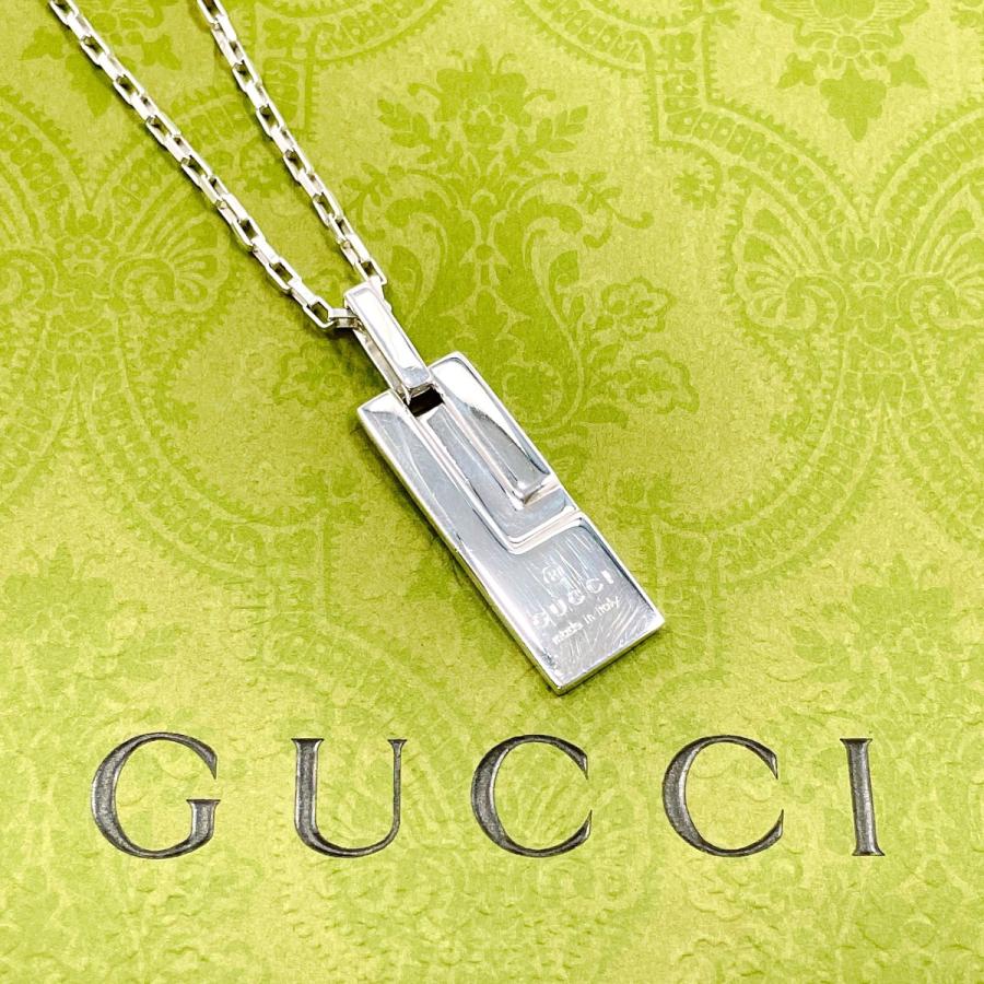 グッチ GUCCI ネックレス プレート シルバー925 アクセサリー ジュエリー 新品仕上げ済み｜jpbrands｜02