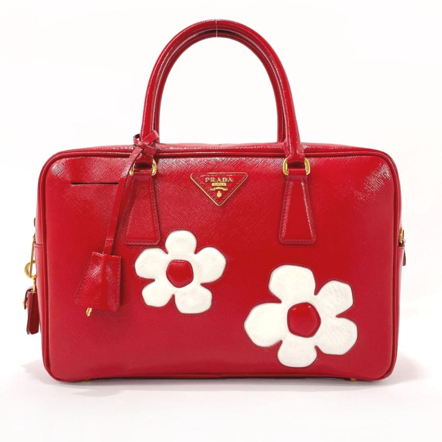 PRADA（プラダ） ハンドバッグ BL095C フラワー トライアングルロゴ