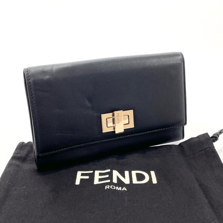 FENDI（フェンディ） 二つ折り 長財布 8M0308 ピーカブー レザー