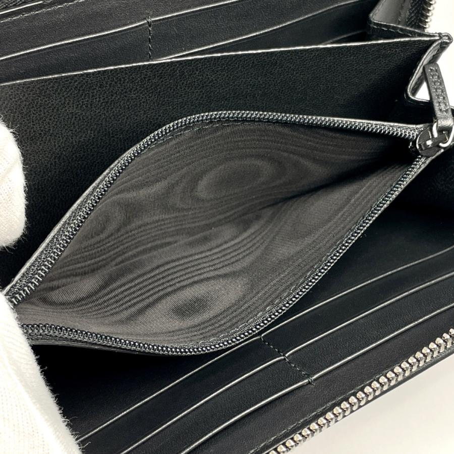 GUCCI グッチ 長財布 295608 ディアマンテ レザー ブラック スタッズ 