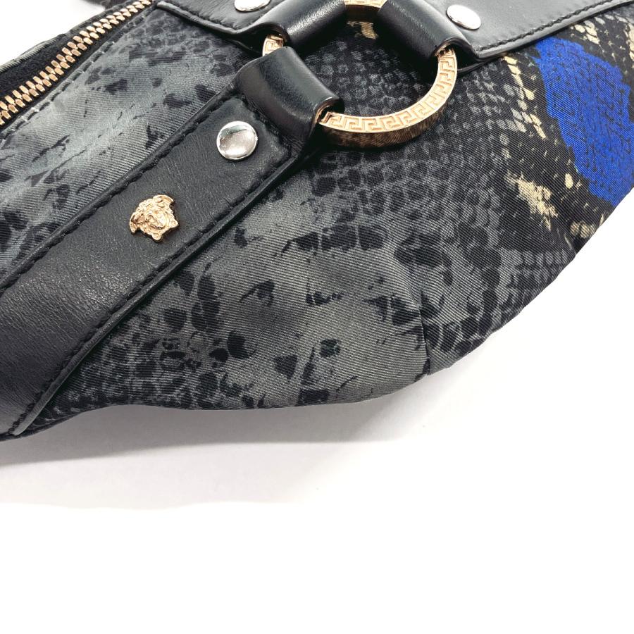 ヴェルサーチ VERSACE ボディバッグ DFB8429 パイソン柄 ナイロン