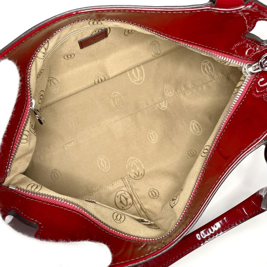 Cartier（カルティエ） ハンドバッグ マルチェロ パテントレザー