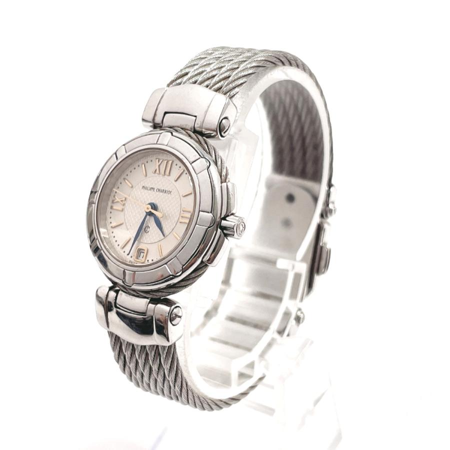 フィリップ・シャリオール シルバー クォーツ時計 レディース フィリップ・シャリオール PHILIPPE CHARRIOL 腕時計 ステンレス